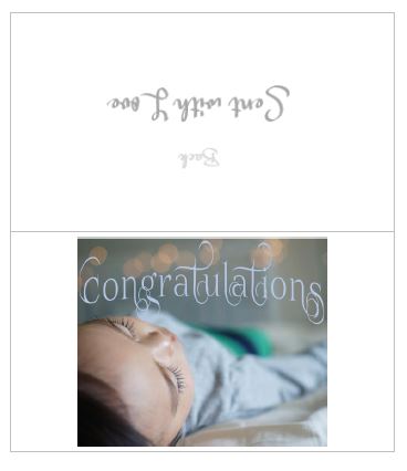 Printable-Congratulations 5 [Small Tent Cards/PDF]