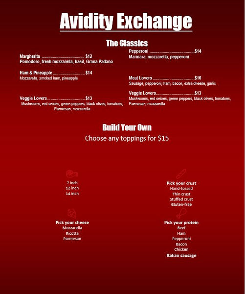 Printable [WORD]-Menu