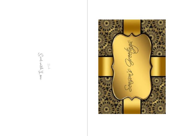 Printable-Seasons Greetings  10 [Greeting Card/ PDF]