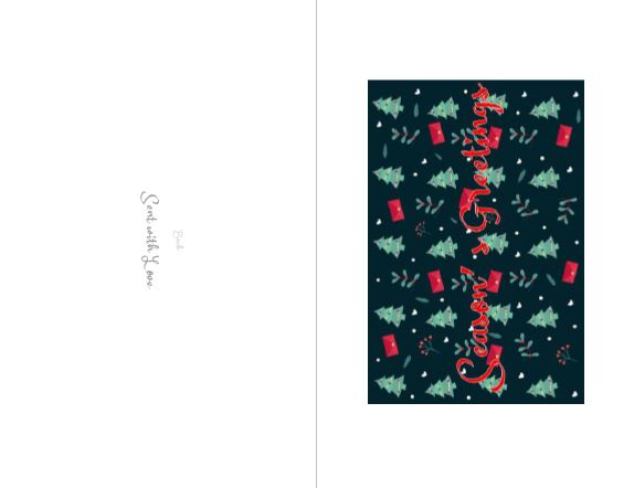Printable-Seasons Greetings  14 [Greeting Card/ PDF]