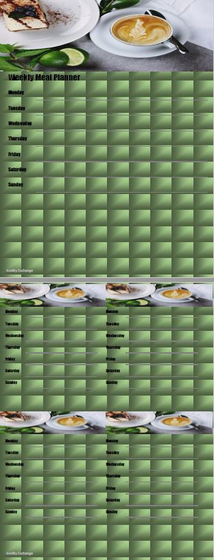 Printable [PDF]-Meal Planner 9